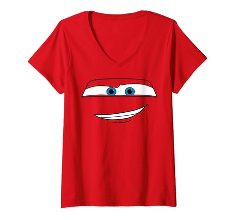 PRICES MAY VARY. Officially Licensed Disney Pixar Apparel 19PXCR00033A-001 Lightweight, Classic fit, Double-needle sleeve and bottom hem Cars Lightning Mcqueen, Car Shirts, Big Face, Disney Pixar Cars, Pixar Cars, Lightning Mcqueen, Disney Pixar, Pixar, Branded T Shirts