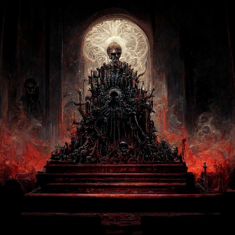 Shepherd Aesthetic, King On Throne, Castle Illustration, Dark Evil, Gothic Castle, Throne Room, Liminal Spaces, Cosmic Horror, Heaven And Hell