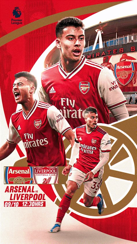 MATCHDAY SPORTS 2021/22 Arsenal Fc Wallpapers, Arsenal Wallpapers, Arsenal Liverpool, Sports Design Ideas, Martin Ødegaard, Desain Buklet, Ronaldo Football, Sports Design Inspiration, Sports Graphics