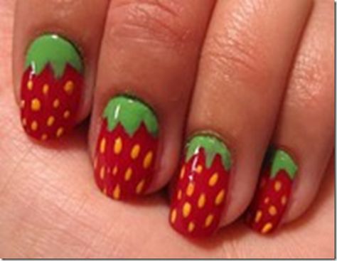 Strawberry Nail Art, Fruit Nail Art, Girls Nails, Boxing Day, Nail Art Inspiration, Creative Nails, Nail Polishes, Nail Tutorials, How To Do Nails