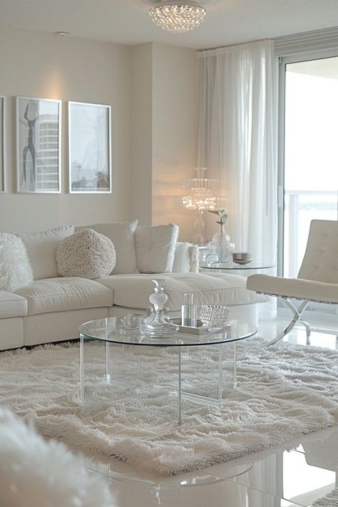 29 Timeless Decor Living Room Ideas for Classic Elegance 25 White Interior Design Living Room, Small Glam Living Room, White Living Room Decor, Minimalist Living Room Ideas, White Furniture Living Room, Home Neutral, Dnevna Soba, Minimal Furniture, Living Room Minimalist