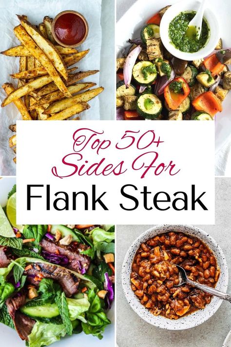 There's nothing quite like a perfectly cooked and thinly sliced flank steak. But what takes a steak dinner from good to amazing are the great sides. From classic salads to grilled veggies, delicious sauces to baked potatoes and everything in between, if you're wondering what to serve with flank steak, here are the top 50 mouthwatering photos and recipes. #FlankSteak #SideDishes #SteakSides #GrillingIdeas #BBQSeason #DeliciousEats #FoodieFavs #SteakLovers #FoodInspo #CookoutSides #Mouthwatering Bbq Flank Steak, West Coast Kitchen, Great Sides, Steak And Baked Potato, Flank Steak Salad, Steak Dinner Sides, Steak Sides, Steak Salad Recipe, Coast Kitchen