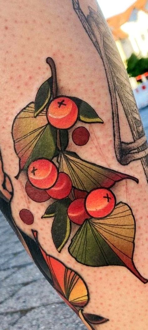 Love Bug Tattoo, Traditional Tattoo Filler, Neo Traditional Art, Fruit Tattoo, Traditional Tattoo Flowers, Tattoo Apprenticeship, Z Tattoo, Tattoo Filler, Bug Tattoo