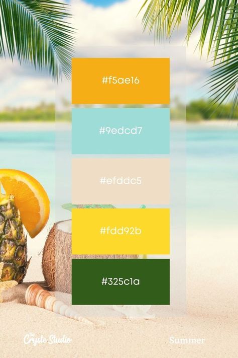 Summer Color Palettes, Hex Color Palette, Color Combinations For Clothes, Color Schemes Colour Palettes, Mood Colors, Summer Color Palette, Hex Codes, Color Palate, Color Harmony