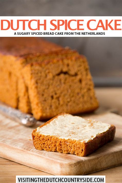 This Dutch spice cake, called ontbijtkoek in Dutch, is a true stable in the Dutch kitchen. Dutch food is filled with dishes and recipes that add this ontbijtkoek recipe to them. But, this Dutch spice cake recipe is also eaten during lunch, breakfast and as a snack. This Dutch spiced breakfast bread is not exactly bread, but more of a Dutch breakfast cake. I hope you enjoy this recipe for ontbijtkoek and this Dutch spice cake filled with cinnamon, cloves and nutmeg. Dutch Spice Cake, Dutch Honey Cake, Dutch Honey, Traditional Dutch Recipes, Typical Dutch Food, Dutch Breakfast, Dutch Desserts, Spice Cake Recipe, Dutch Cuisine