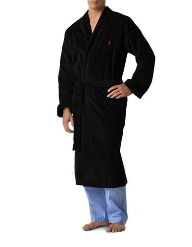 POLO RALPH LAUREN . #poloralphlauren #cloth # Men's Kimono, Monogram Robes, Ralph Laurent, Terry Robe, Male Kimono, Men's Robes, Black Polo Shirt, Polo Shirt White, Pajama Robe