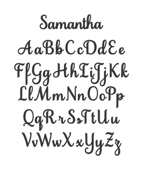 Fancy Lettering Alphabet, Samantha Font, Brush Lettering Font, Calligraphy Cursive, Fonts For Commercial Use, Hand Lettering Alphabet Fonts, Alfabet Font, Free Calligraphy, Top Fonts