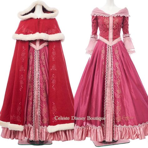 Beauty And The Beast Pink Dress, Belle Winter Dress, Belle Beauty And The Beast Dress, Disneybound Princess, Disney Princess Inspired Dresses, Disney Inspired Dresses, Belle Cosplay, Belle Costume, Disney Inspired Fashion