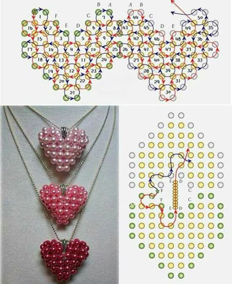 Seed Bead Crafts, Beaded Heart, Diy Jewelry Unique, Bead Charms Diy, Diy Bracelet Designs, Diy Bracelets Patterns, Beaded Jewelry Tutorials, Beaded Jewelry Designs, Handmade Jewelry Tutorials