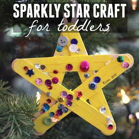 Toddler Approved!: Sparkly Star Craft for Toddlers Star Craft For Toddlers, Star Craft, Craft For Toddlers, Christmas Crafts For Toddlers, Stars Craft, Preschool Christmas, K Cups, Toddler Christmas, Childrens Crafts