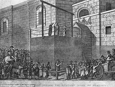 Newgate prison was built by King Henry II in the 12th century and it remained in operation until 1902. This drawing shows an execution before the debtor's door at the prison Newgate Prison, Holloway Prison, London Sites, Public Execution, Eerie Places, King Lear, Grey Pictures, London History, London Map