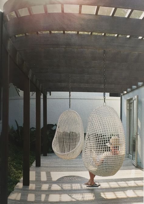 Egg chairs. Weylandts. Perfect for under the pool pergola. Garden Pagoda, Pool Pergola, Investment House, Egg Chairs, Hanging Egg Chair, Garden Makeover, Garden Rooms, Modern Patio, Pergola Patio