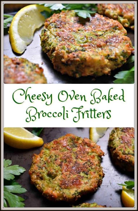 Oven Baked Broccoli, Baked Broccoli, Broccoli Fritters, Snacks Appetizers, Diet Vegetarian, Broccoli Recipes, Veggie Side Dishes, Quick Snacks, Beignets