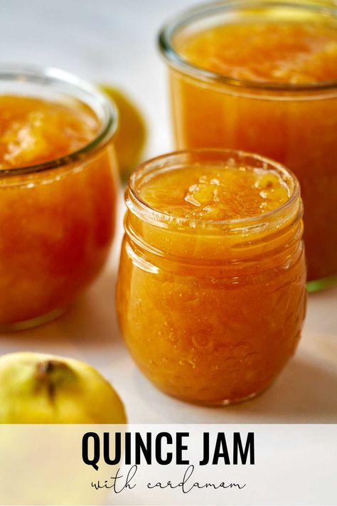 Winter Spiced Orange Jam, Homemade Marmalade Recipes, Quince Compote, Quince Jam Recipe, Persimmon Bread Recipe, Persian Breakfast, Quince Jam, Persimmon Bread, Quince Recipes