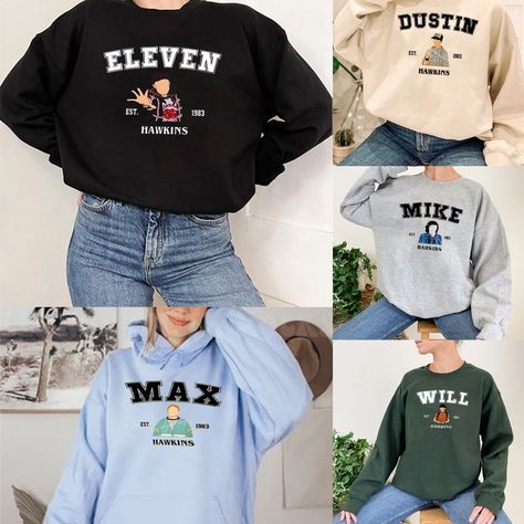 Stranger Things Merch Outfit, Stranger Things Clothes, Stranger Things Sweater, Stranger Things Sweatshirt, T Shirt Stranger Things, Stranger Things Hoodie, Fandom Merch, Starnger Things, Stranger Things Merch