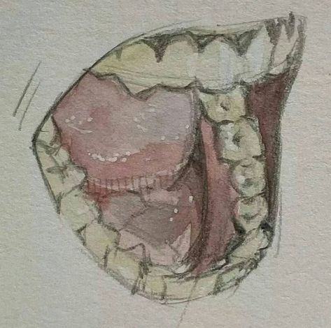 Art Sketchbook Mouth, Edgy Gore Art, Gut Spill Art, Teeth Drawing Reference, Mouth References, Mouth Drawing, Arte Inspo, Arte Sketchbook, Anatomy Art