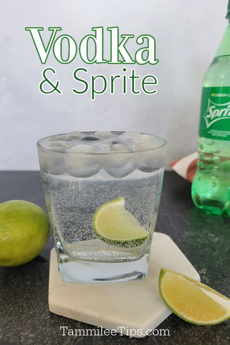 Vodka And Sprite Drinks, Sprite And Vodka Drinks, Vodka Sprite Cocktails, Vodka Sprite Drinks, Sprite Vodka Drinks, Alcoholic Drinks With Sprite, Sprite Cocktails, Sprite Cocktail, Drinks With Sprite