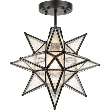 Amazon.com Shopping Cart Moravian Star Light, Art Deco Lights, Moravian Star, Star Lights On Ceiling, Star Ceiling, Metal Ceiling Lighting, Star Light, Glass Ceiling Lights, Metal Ceiling