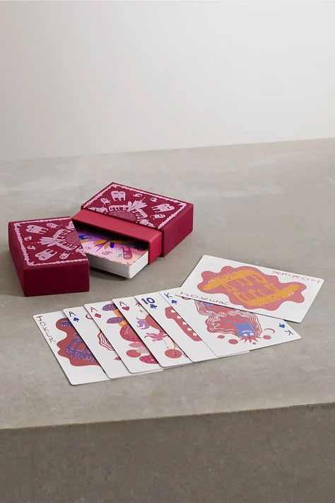 Stocking Fillers | SheerLuxe Stocking Filler Ideas, Haas Brothers, Playing Cards Design, Burgundy Velvet, Games Box, Creative Packaging, Christmas Gift Guide, Stocking Filler, Packaging Design Inspiration