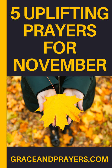 Are you seeking prayers for November? Then we hope you can use these 5 uplifting prayers during the month of November and reach God! Prayer For November, Uplifting Prayers, Month Of November, November Month, Prayer Scriptures, New Month, Prayer Quotes, Happy New