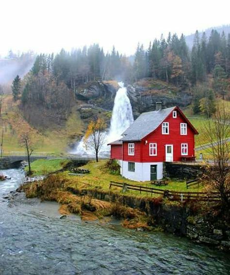 . Norwegian Cottage, Travel Norway, Beautiful Norway, Norway Travel, Red House, Beautiful Places In The World, Alam Yang Indah, Travel Diary, Pretty Places