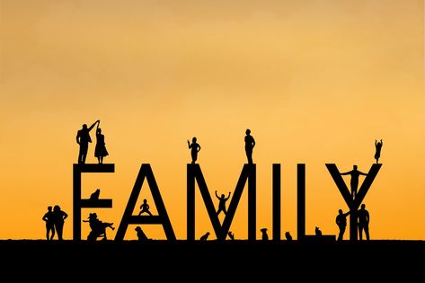 Multi-generational family photo done 100% virtually. Send in cell phone photos of each person and pet and choose your backdrop. #mothersdaygiftidea #mothersday #silhouette #sunset Multiple Generation Family Pictures, Gc Cover Photo, Generation Pictures, Silhouette Sunset, Garden Totem, Parents Day, Love My Kids, Mothersday Gifts, Silhouette Art