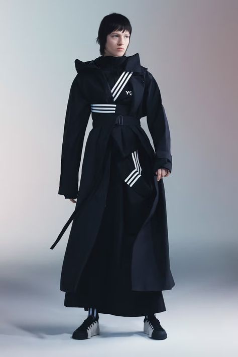 Y-3 FW24 Brings New Edge to Athletic Techwear | Hypebeast Bodycon Suit, 2024 Menswear, Dior Men, Sleek Dress, Adidas Three Stripes, Fall 24, Sports Skirts, Avant Garde Fashion, Menswear Fashion