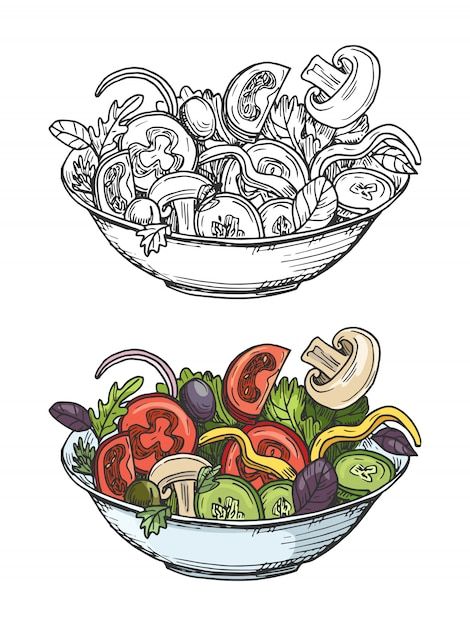 Vector big bowl of green salad with toma... | Premium Vector #Freepik #vector #salad-bowl #vegetable-salad #tuna-salad #green-salad Salad Drawing, Salad Design, Chef Tattoo, Salad With Tomatoes, Cucumber Tomato Salad, Green Bowl, Canvas Painting Designs, Creative Lettering, Universal Language