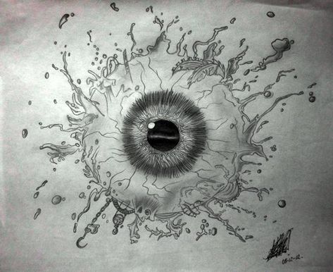 Eyeball Drawing, Easy Eye Drawing, Eyeball Tattoo, Realistic Eye Drawing, Abstract Pencil Drawings, Eyeball Art, Money Tattoo, Creepy Drawings, Eye Ball