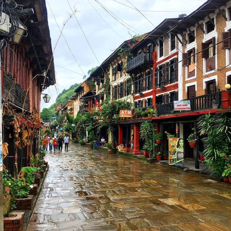 Nepal in Pictures 🗻 on Instagram: “Colourful Street of #Bandipur after the rain 😍 @unlimitedhimalaya @Discovernepal #Discovernepal . . . . . . . . . #nepal #visitnepal…” Bandipur Nepal, Travel Wishlist, After The Rain, Gap Year, The Rain, Nepal, Gap, Road, Quotes