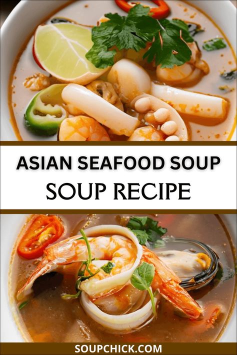 The Secret Asian Seafood Soup Recipe That’s Changing The Game - Soup Chick Asian Seafood Soup Recipes, Vietnamese Seafood Soup, Asian Seafood Soup, Vietmanese Recipes, Pho Seafood, Korean Seafood Soup, Seafood Pho, Spicy Seafood Soup, Fish Soups