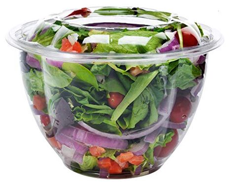 Amazon.com: DOBI (50 Pack) Salad Container for Lunch, 48oz - Clear Plastic Disposable Salad Bowls with Lids, Large Size: Gateway Chinese Chicken Salad Dressing, Chicken Salad Dressing, Plastic Food Packaging, Chinese Chicken Salad Recipe, Bowls With Lids, Salad Container, Chinese Chicken Salad, Salads To Go, Salad Meal Prep