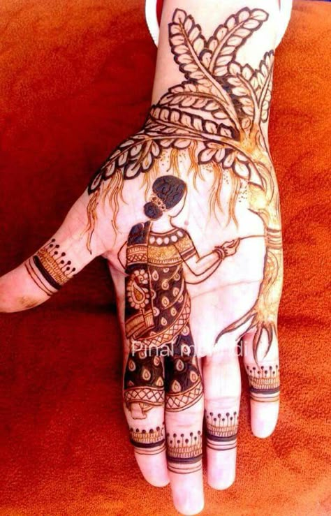 Tulsi Vivah Mehendi Design, Vat Purnima Mehndi Designs, Vatsavitri Mehndi Simple, Vat Savitri Puja Images Mehndi, Vatpornima Special Mehndi, Vat Savitri Vrat Mehndi Design, Var Savitri Mehndi Design, Vatsavitri Mehendi, Vadsavtri Mehndi