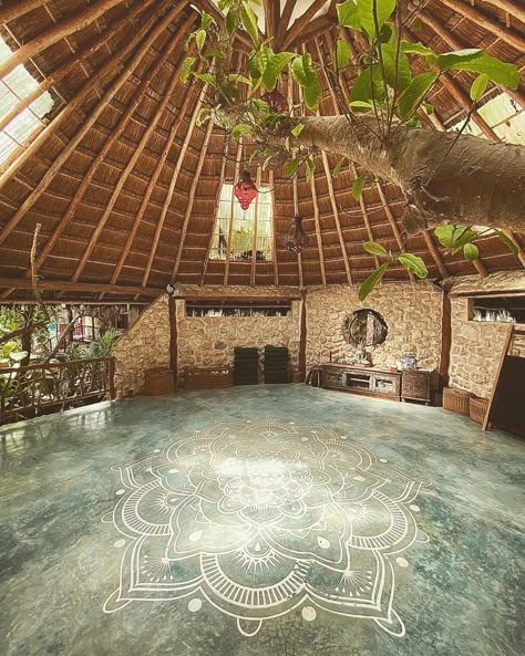 Alaya Hotel And Retreats Tulum on Instagram: “Our Yoga Shala is on the second floor and open for you🕉 Every day: 9AM class & 5:30PM class By loving donation❤️…” Open Yoga Space, Yoga Shala Design Outdoor, Yurt Yoga Studio, Yoga Centre Design Ideas, Bamboo Yoga Shala, Yoga Shala Outdoor, Bali Yoga Studio, Yoga Shala Design, Yoga Place At Home