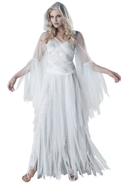 I think this would make a great banshee costume.  Lol Ghost Costume Women, Ghost Halloween Costume, Haunting Beauty, Ghost Costume, Scary Costumes, Grandin Road, Costume Store, Halloween Fancy Dress, Fantasias Halloween