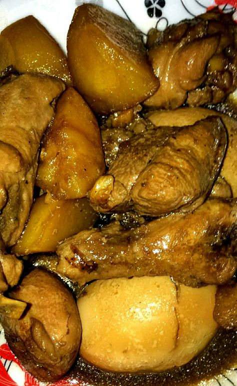 Chicken Adobo w/ Hard-boiled Eggs Chicken Adobo, Adobo Chicken, Hard Boiled, Hard Boiled Eggs, Adobo, Boiled Eggs, Chicken Wings, Dinner Ideas, Meat