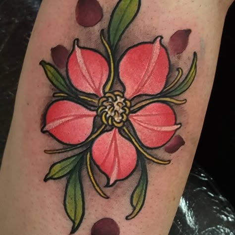 Elliott Wells Gengis Kan, Flor Tattoo, Be Brave Tattoo, Sakura Tattoo, Tattoo Apprenticeship, M Tattoos, Traditional Japanese Tattoos, Asian Tattoos, Cherry Blossom Tattoo