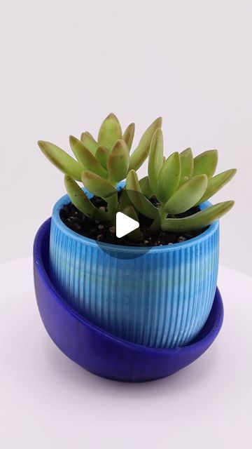 EcoPrint on Instagram: "3D-printed plant pot with drip tray made from plastic waste!

It was made by the awesome @loftedgoods 
Check him out for the STLs and more plant pots!

Printer: Bambu Lab P1S (Check the link in our bio for more information - coming soon)

Settings :
Nozzle Temp 265C
Bed Temp 70C
Volumetric speed 4
Flow rate 1.1
Model: check out @loftedgoods 

#recycle #recyling #reels #3dprinting #viral #bambu #bambulab #plasticwaste #3dprinted #3dprint #bambulabx1carbon #bambulabp1s #bambulabs #plant #magnets #cactus #homedecor #planter #miniatures #cute #plants" Plant Magnets, Cute Plants, Sustainable Art, Eco Printing, Drip Tray, Plant Pots, Plastic Waste, Plant Pot, 3d Printed