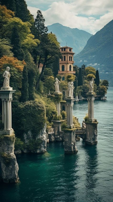 Old Money Architecture, Old Money Mansion, Old Money Lifestyle, Greece Landscape, Money Lifestyle, Italian Aesthetic, Old Mansion, Castle Aesthetic, Cathedral Architecture