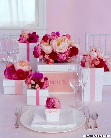 Flower Box Centerpiece, Pink Wedding Centerpieces, Pink Wedding Flowers, Wedding Costs, Flowers For You, Martha Stewart Weddings, Beautiful Centerpieces, Diy Centerpieces, Deco Floral