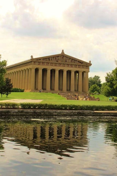 Parthenon Replica - a must see in Nashville Nashville Parthenon, Parthenon Nashville, Visit Tennessee, Visit Nashville, The Parthenon, Go Usa, Tennessee Travel, East Nashville, Music City