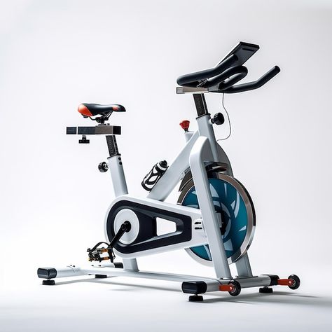 Photo stationary bike in white backgroun... | Premium Photo #Freepik #photo Gym Instruments, Premium Photo, Stationary Bike, Graphic Resources, White Background, Bike, Gym, White