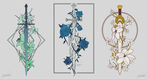 Vegisvir Tattoos, Elven Tattoo Design, Lotr Tattoo Minimalist, Lotr Design, Lotr Tattoo Ideas, Lotr Swords, Tolkien Tattoo, Lotr Tattoo, Lord Of The Rings Tattoo