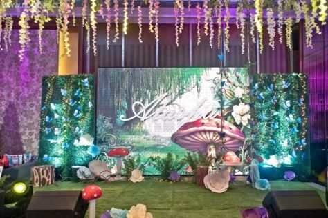 Atasha’s Enchanted Garden Themed Party – 1st Birthday | Party Doll Manila Floral Garden Cake, Garden Party Backdrop, Enchanted Garden Party, Garden Themed Party, Enchanted Forest Quinceanera, Floral Birthday Cake, Garden Princess, Bohemian Garden Party, Debut Theme