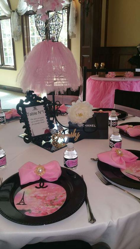 Chanel Quinceanera Theme, Paris Theme Quinceanera Decorations, Fashion Party Ideas, Paris Birthday Party Ideas, Night In Paris Theme Party, Sweet Sixteen Paris Theme Party, Night In Paris Sweet 16 Ideas, Night In Paris Quincenera, Sweet 16 Paris Theme Decorations