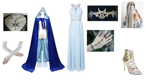 Moon Goddess Outfit, Ideas For Hairstyles, Goddess Outfit, Pleated Gown, Moon Goddess, Outfit Maker, Outfit Shoplook, Good Night, The Moon