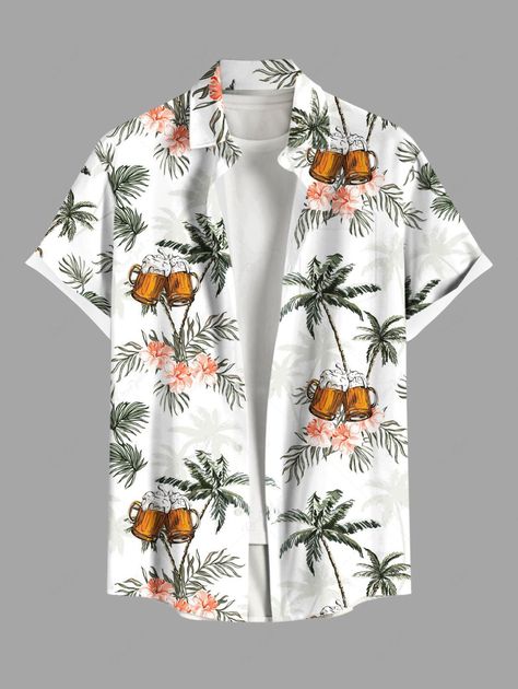 Summer Plus Size Men's Shirt 3D Print Hawaii Shirts Button Up Beach Vacation Shirt Short Sleeve Hawaii Shirts, Summer Plus Size, Hawaii Shirt, Vacation Shirts, Shirt Short Sleeve, 3d Print, Beach Vacation, 3d Printing, Hawaii