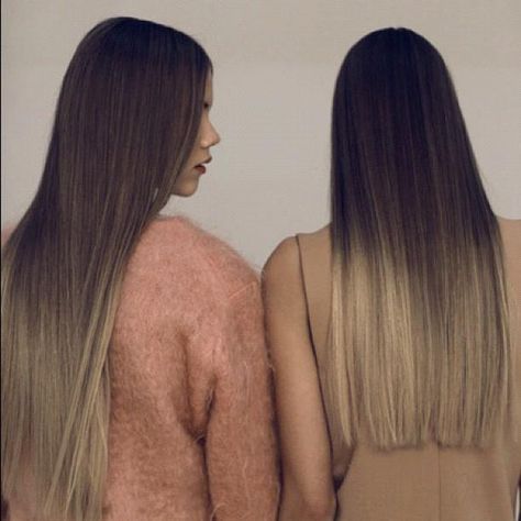 natural colour dip dyed hair Outgrown Roots, One Length Hair, Women With Long Hair, Dip Dye Hair, Ombré Hair, Dip Dyed, Hair Envy, Love Hair, Ombre Hair