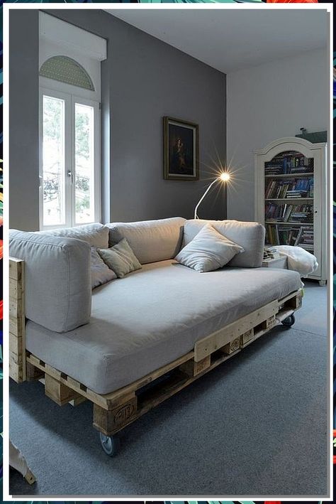 Looking to revamp your living space? Check out these 6 genius pallet couch ideas that will transform your home. From rustic to modern designs, these pallet couches are not only stylish but also budget-friendly. Get inspired and create a cozy and unique seating area with the help of pallets. Upgrade your living room with these DIY projects today! Homemade Couch, Twin Size Mattress, Wooden Pallet Crafts, Mattress Couch, Stickley Furniture, Diy Pallet Sofa, Pallet Couch, Wooden Pallet Furniture, Pallet Sofa