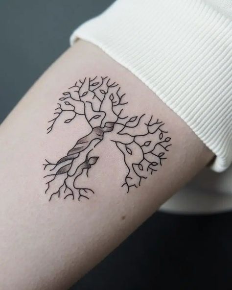 19 Tattoo Ideas To Celebrate Motherhood Mom Tattoos Forearm, Mandala Motherhood Tattoo, Tree Of Life Mother Tattoo, Tattoo For Motherhood, Adoptive Mom Tattoo, Parents Tattoo Ideas Honoring, Mom And Kids Tattoo Ideas, Mom Son Tattoo Ideas, Parent Tattoos For Daughters